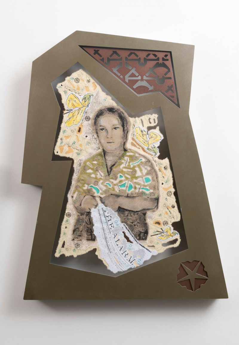 Liberty Flowers World Wild, 2016, tecnica mista su carta, cornici in metallo, plexyglass, cm 67,5 x 60 x 6. ph Giorgio Benni