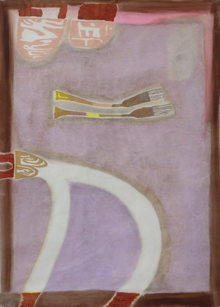 Copitas, 2021, evidenziatore e acrilico su polietilene, cm 75 x 54