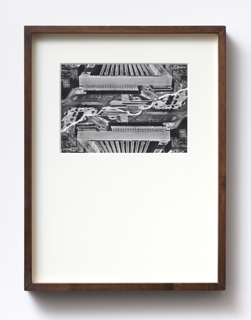 Fiume Panaro, 2022. Collage fotografico, cm 42 x 32. ph Giorgio Benni