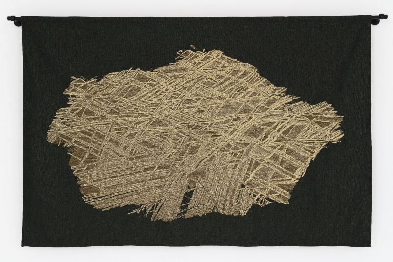 Tessitura Cosmica (Isola), 2022. Arazzo in cotone e rayon, cm 135 x 206