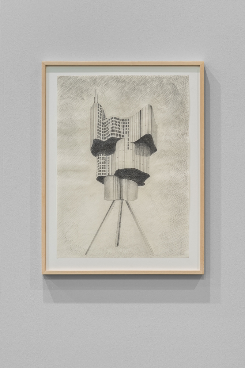 Spazio adattivo, 2025. Matita su carta, cm 67,5 × 51,5